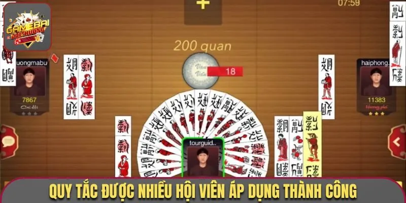 Quy tắc được nhiều hội viên áp dụng thành công